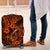 Hawaii Fish Hook Luggage Cover Polynesian Pattern Orange Version LT01