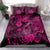 Hawaii Fish Hook Bedding Set Hibiscus Hawaii Tribal Tattoo Pink Version LT01 - Polynesian Pride