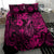 Hawaii Fish Hook Bedding Set Hibiscus Hawaii Tribal Tattoo Pink Version LT01 - Polynesian Pride