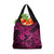 Hawaii Fish Hook Grocery Bag Hibiscus Hawaii Tribal Tattoo Pink Version