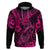 Hawaii Fish Hook Hoodie Hibiscus Hawaii Tribal Tattoo Pink Version LT01 Pullover Hoodie Pink - Polynesian Pride