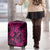 Hawaii Fish Hook Luggage Cover Hibiscus Hawaii Tribal Tattoo Pink Version LT01 - Polynesian Pride