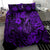 Hawaii Fish Hook Bedding Set Hibiscus Hawaii Tribal Tattoo Purple Version LT01 - Polynesian Pride