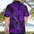 Hawaii Fish Hook Hawaiian Shirt Hibiscus Hawaii Tribal Tattoo Purple Version LT01 - Polynesian Pride