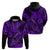 Hawaii Fish Hook Hoodie Hibiscus Hawaii Tribal Tattoo Purple Version LT01 - Polynesian Pride