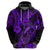 Hawaii Fish Hook Hoodie Hibiscus Hawaii Tribal Tattoo Purple Version LT01 - Polynesian Pride