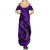 Hawaii Fish Hook Summer Maxi Dress Hibiscus Hawaii Tribal Tattoo Purple Version LT01 - Polynesian Pride