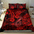 Hawaii Fish Hook Bedding Set Hibiscus Hawaii Tribal Tattoo Red Version LT01 - Polynesian Pride