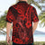 Hawaii Fish Hook Hawaiian Shirt Hibiscus Hawaii Tribal Tattoo Red Version LT01 - Polynesian Pride