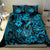 Hawaii Fish Hook Bedding Set Hibiscus Hawaii Tribal Tattoo Sky Blue Version LT01 - Polynesian Pride