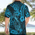 Hawaii Fish Hook Hawaiian Shirt Hibiscus Hawaii Tribal Tattoo Sky Blue Version LT01 - Polynesian Pride