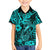 Hawaii Fish Hook Hawaiian Shirt Hibiscus Hawaii Tribal Tattoo Turquoise Version LT01 - Polynesian Pride