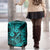 Hawaii Fish Hook Luggage Cover Hibiscus Hawaii Tribal Tattoo Turquoise Version LT01 - Polynesian Pride