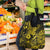 Hawaii Fish Hook Grocery Bag Hibiscus Hawaii Tribal Tattoo Yellow Version