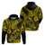 Hawaii Fish Hook Hoodie Hibiscus Hawaii Tribal Tattoo Yellow Version LT01 - Polynesian Pride