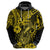 Hawaii Fish Hook Hoodie Hibiscus Hawaii Tribal Tattoo Yellow Version LT01 - Polynesian Pride