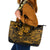 Hawaii King Kamehameha Leather Tote Bag Polynesian Pattern Gold Version LT01 Gold - Polynesian Pride