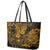 Hawaii King Kamehameha Leather Tote Bag Polynesian Pattern Gold Version LT01 - Polynesian Pride