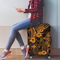 Hawaii King Kamehameha Luggage Cover Polynesian Pattern Gold Version LT01 - Polynesian Pride