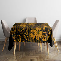 Hawaii King Kamehameha Tablecloth Polynesian Pattern Gold Version LT01 - Polynesian Pride