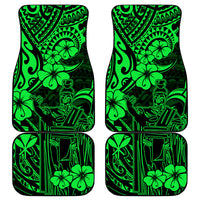 Hawaii King Kamehameha Car Mats Polynesian Pattern Green Version LT01 Green - Polynesian Pride