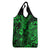 Hawaii King Kamehameha Grocery Bag Polynesian Pattern Green Version