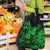 Hawaii King Kamehameha Grocery Bag Polynesian Pattern Green Version