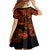 Hawaii King Kamehameha Family Matching Summer Maxi Dress and Hawaiian Shirt Polynesian Pattern Orange Version LT01 - Polynesian Pride