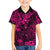 Hawaii King Kamehameha Family Matching Long Sleeve Bodycon Dress and Hawaiian Shirt Polynesian Pattern Pink Version LT01 Son's Shirt Pink - Polynesian Pride