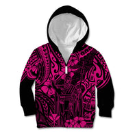 Hawaii King Kamehameha Kid Hoodie Polynesian Pattern Pink Version LT01 - Polynesian Pride