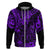 Hawaii King Kamehameha Hoodie Polynesian Pattern Purple Version LT01 Zip Hoodie Purple - Polynesian Pride