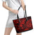 Hawaii King Kamehameha Leather Tote Bag Polynesian Pattern Red Version LT01 - Polynesian Pride