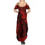 Hawaii King Kamehameha Summer Maxi Dress Polynesian Pattern Red Version LT01 - Polynesian Pride