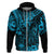 Hawaii King Kamehameha Hoodie Polynesian Pattern Sky Blue Version LT01 Zip Hoodie Blue - Polynesian Pride