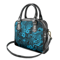Hawaii King Kamehameha Shoulder Handbag Polynesian Pattern Sky Blue Version LT01 - Polynesian Pride