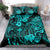 Hawaii King Kamehameha Bedding Set Polynesian Pattern Turquoise Version LT01 - Polynesian Pride