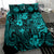 Hawaii King Kamehameha Bedding Set Polynesian Pattern Turquoise Version LT01 - Polynesian Pride