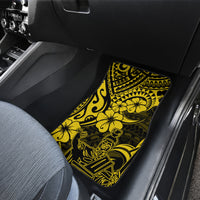 Hawaii King Kamehameha Car Mats Polynesian Pattern Yellow Version LT01 - Polynesian Pride