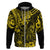 Hawaii King Kamehameha Hoodie Polynesian Pattern Yellow Version LT01 Zip Hoodie Yellow - Polynesian Pride