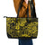 Hawaii King Kamehameha Leather Tote Bag Polynesian Pattern Yellow Version LT01 - Polynesian Pride