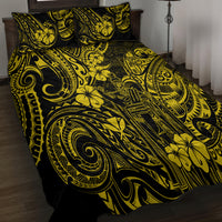 Hawaii King Kamehameha Quilt Bed Set Polynesian Pattern Yellow Version LT01 - Polynesian Pride