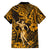 Hawaii Hula Girl Family Matching Puletasi Dress and Hawaiian Shirt Polynesian Pattern Gold Version LT01 - Polynesian Pride