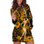 Hawaii Hula Girl Hoodie Dress Polynesian Pattern Gold Version LT01 Gold - Polynesian Pride