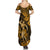 Hawaii Hula Girl Summer Maxi Dress Polynesian Pattern Gold Version LT01 - Polynesian Pride