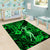 Hawaii Hula Girl Area Rug Polynesian Pattern Green Version LT01 - Polynesian Pride