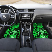 Hawaii Hula Girl Car Mats Polynesian Pattern Green Version LT01 - Polynesian Pride