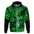 Hawaii Hula Girl Hoodie Polynesian Pattern Green Version LT01 Zip Hoodie Green - Polynesian Pride