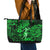 Hawaii Hula Girl Leather Tote Bag Polynesian Pattern Green Version LT01 - Polynesian Pride