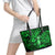 Hawaii Hula Girl Leather Tote Bag Polynesian Pattern Green Version LT01 - Polynesian Pride