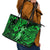 Hawaii Hula Girl Leather Tote Bag Polynesian Pattern Green Version LT01 - Polynesian Pride